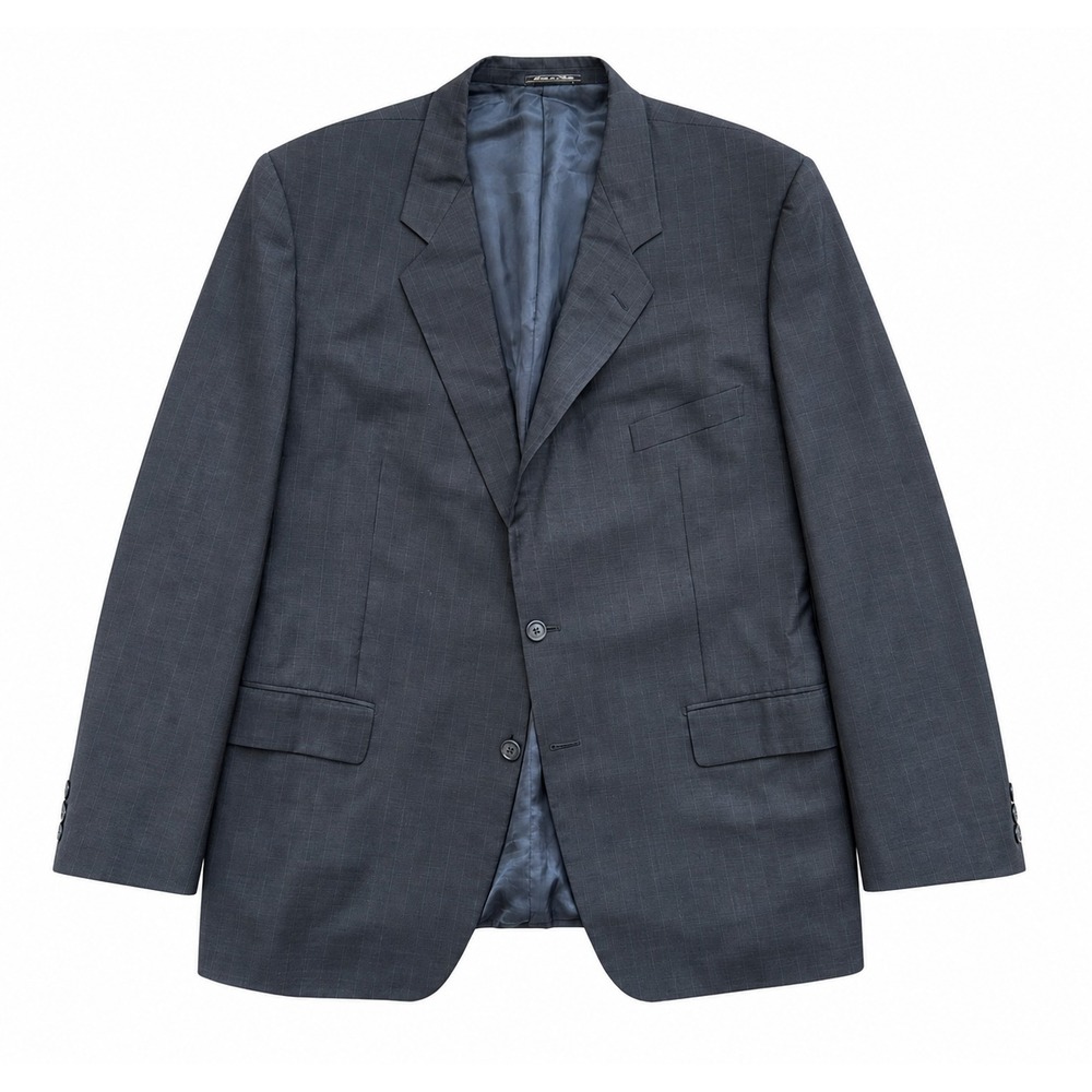 Corneliani Blazer Men 48R Navy Blue Sport Coat Super 130s Wool Italy IT 58